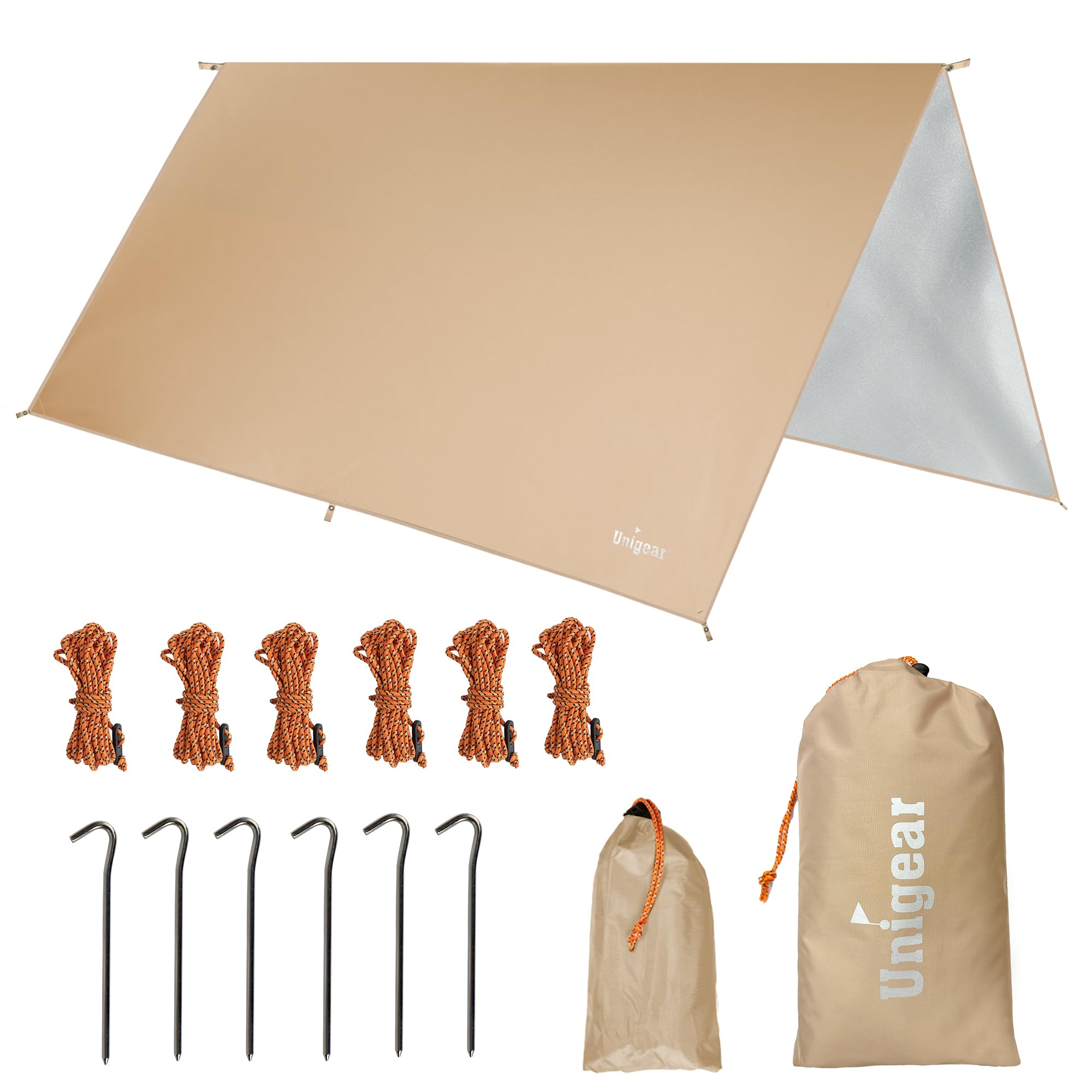 Unigear Waterproof Tarp Camping Tarp Tent Lightweight Sunshade High Water Resistance UV Protection Heat Shielding Sun Shelter Portable Canopy Shade Ou
Unigear Waterproof Tarp Camping Tarp Tent Lightweight Sunshade High Water Resistance UV Protection Heat Shielding Sun Shelter Portable Canopy Shade Ou