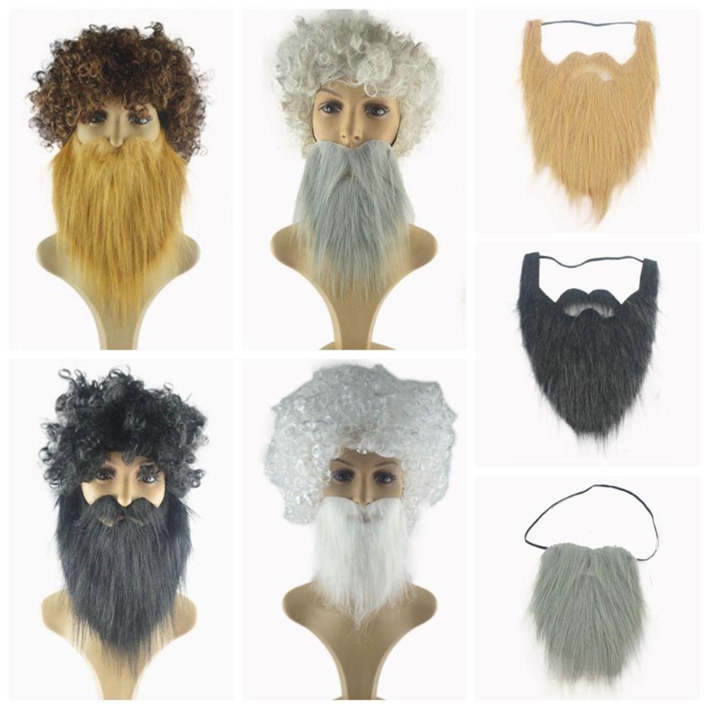 Funny Men s Fake Beard Wig Curly Halloween Cosplay Wig Christmas Carnival Wig Beard Makeup Party Gray-Beard2
Funny Men s Fake Beard Wig Curly Halloween Cosplay Wig Christmas Carnival Wig Beard Makeup Party Gray-Beard2