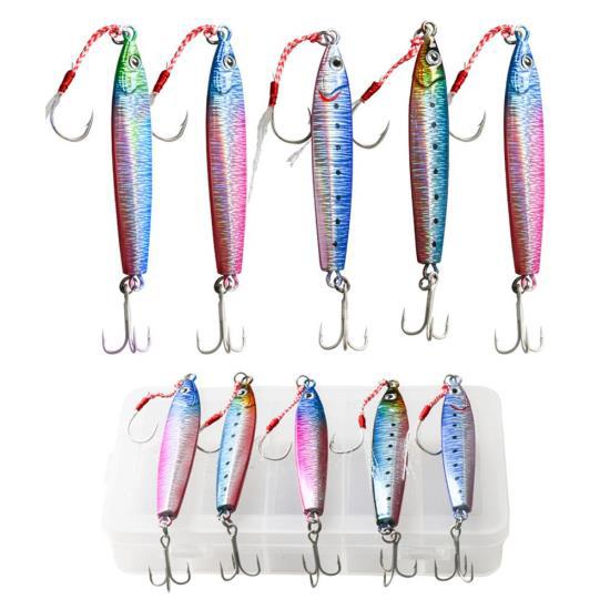 5Pcs 30g/40g Slow Fall Pitch Fishing Lures Metal Flat Fishing Jigs Sinking Jigging Bait for Saltwater Fishing
5Pcs 30g/40g Slow Fall Pitch Fishing Lures Metal Flat Fishing Jigs Sinking Jigging Bait for Saltwater Fishing
