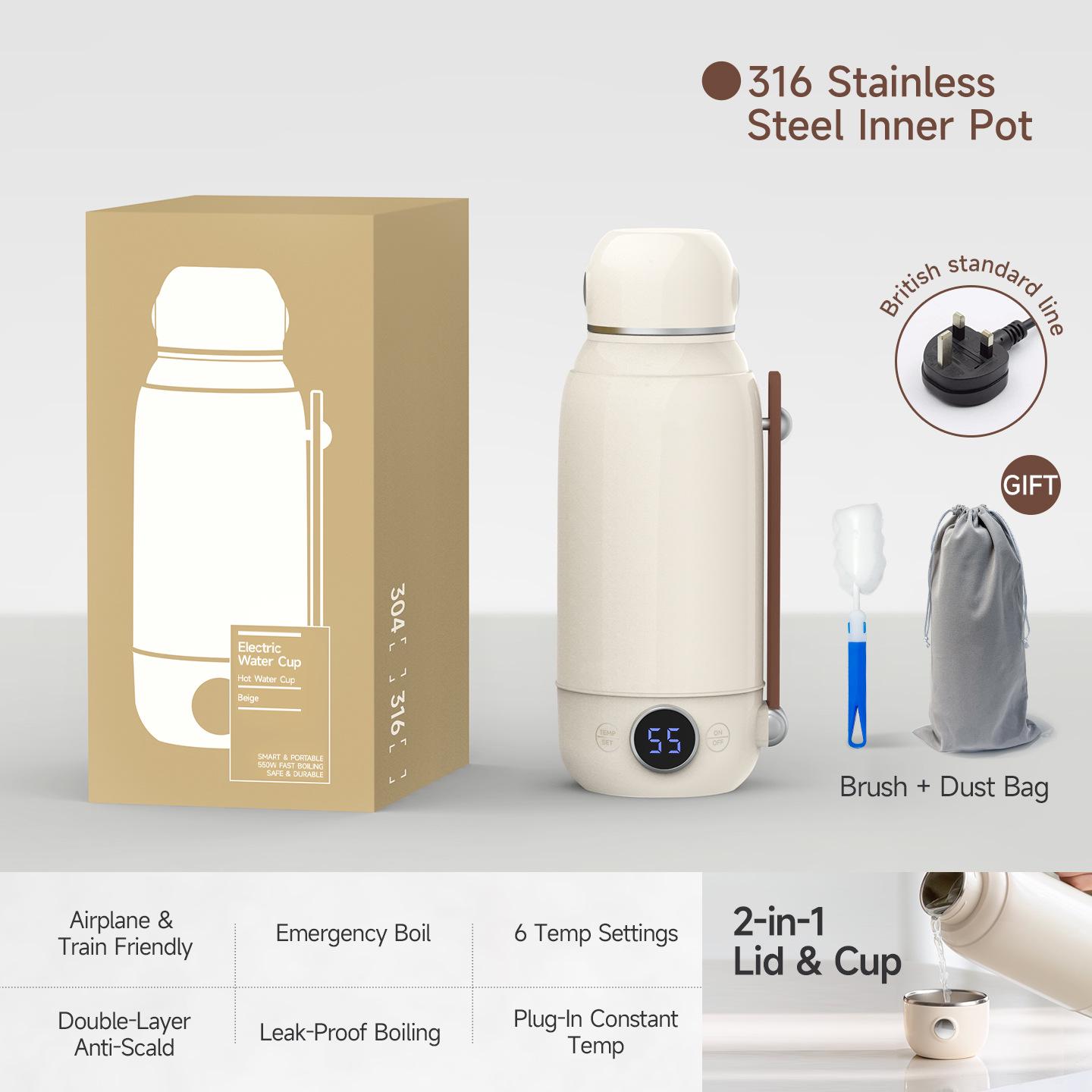 Portable Electric Kettle with Warming Function and Constant Temperature Control
Portable Electric Kettle with Warming Function and Constant Temperature Control
