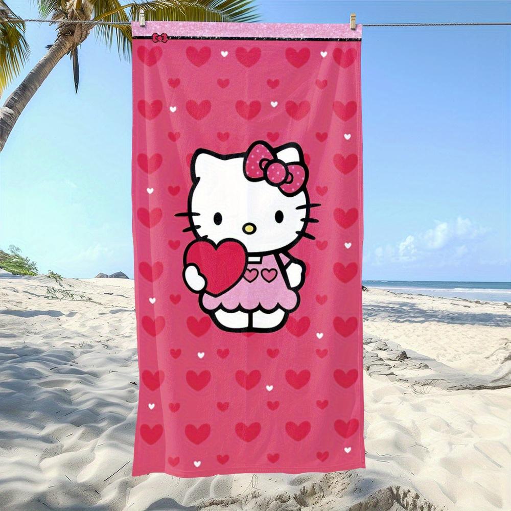 1pc Sanrio Hello Kitty Heart Beach Towel - Polyester, Lightweight Quick-Dry Soft, Unisex Swim Travel Towel for Camping Surfing W40*H60(CM)
1pc Sanrio Hello Kitty Heart Beach Towel - Polyester, Lightweight Quick-Dry Soft, Unisex Swim Travel Towel for Camping Surfing W40*H60(CM)
