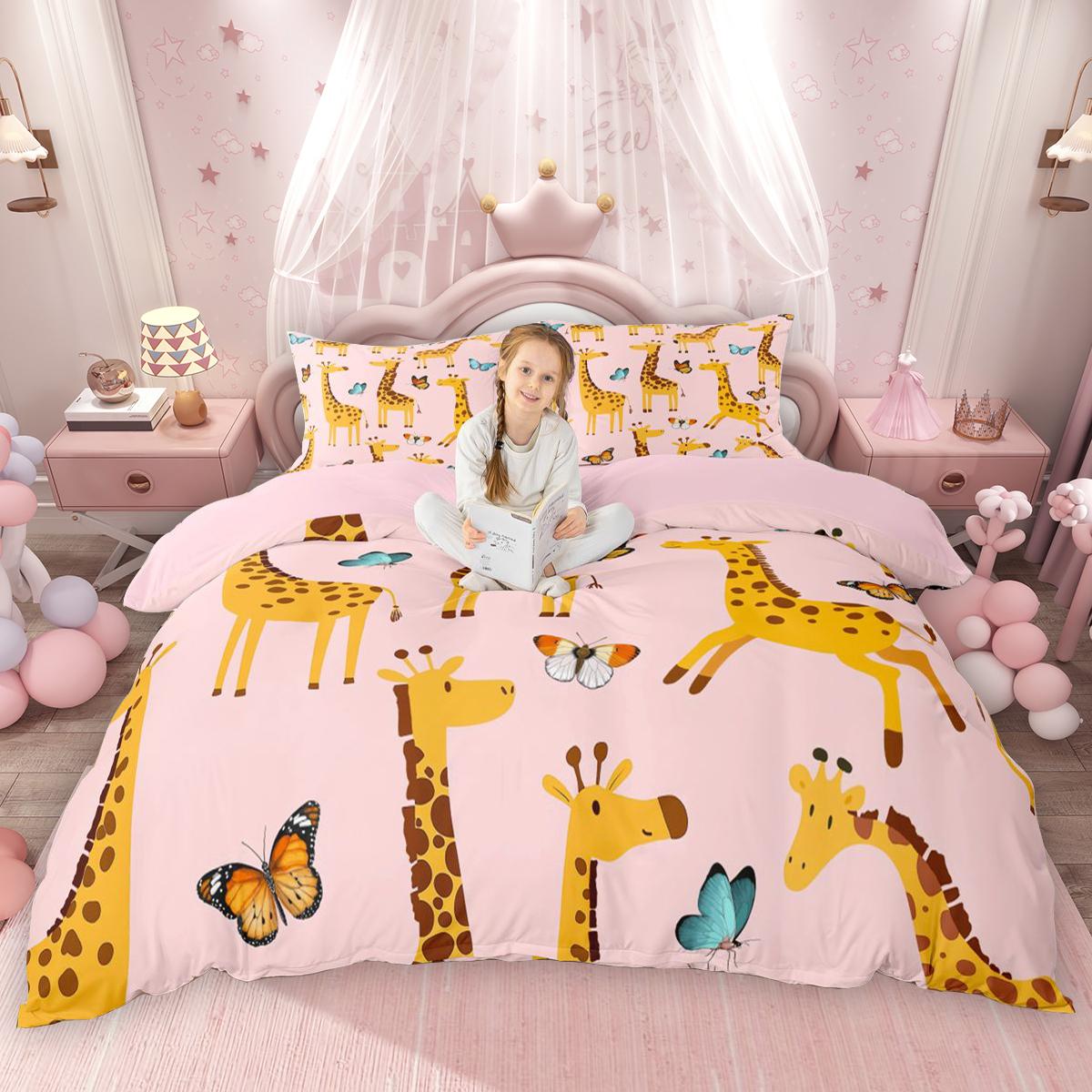 Набір підковдр Kawaii з тваринами від Homewish для дітей, Набір постільної білизни з гускою, жабою, лисицею, пінгвіном, Набір підковдр з тхором, жирафом DE XS 100x135cm 2pcs&set
Набір підковдр Kawaii з тваринами від Homewish для дітей, Набір постільної білизни з гускою, жабою, лисицею, пінгвіном, Набір підковдр з тхором, жирафом DE XS 100x135cm 2pcs&set