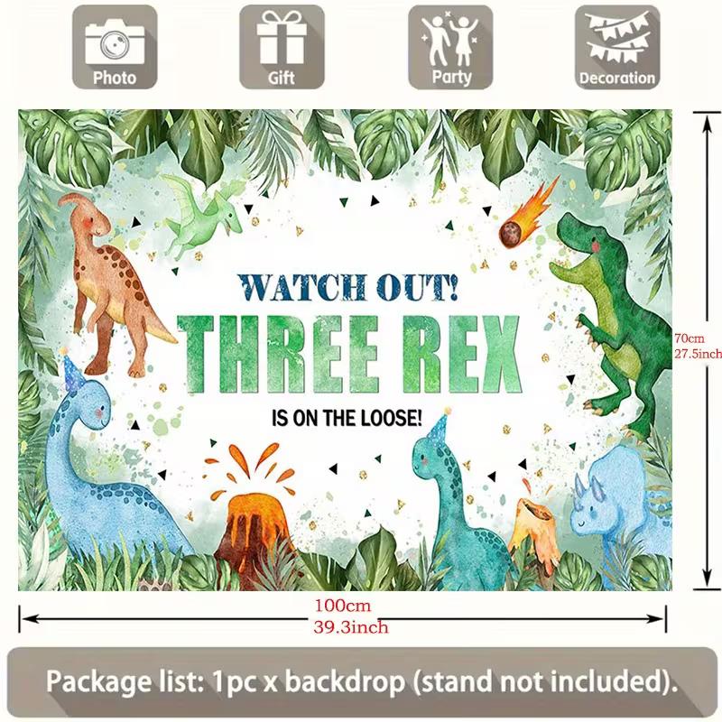 2D Flat Watercolor Jungle Dinosaur Backdrop for Boy s Third Birthday Decoration 47.2x31.5inch/120*80cm
2D Flat Watercolor Jungle Dinosaur Backdrop for Boy s Third Birthday Decoration 47.2x31.5inch/120*80cm