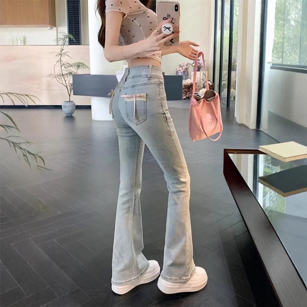 Women s High Waist Bowknot Flare Jeans - Retro Slim Fit, Hip Lifting, Floor-Length Trousers S
Women s High Waist Bowknot Flare Jeans - Retro Slim Fit, Hip Lifting, Floor-Length Trousers S