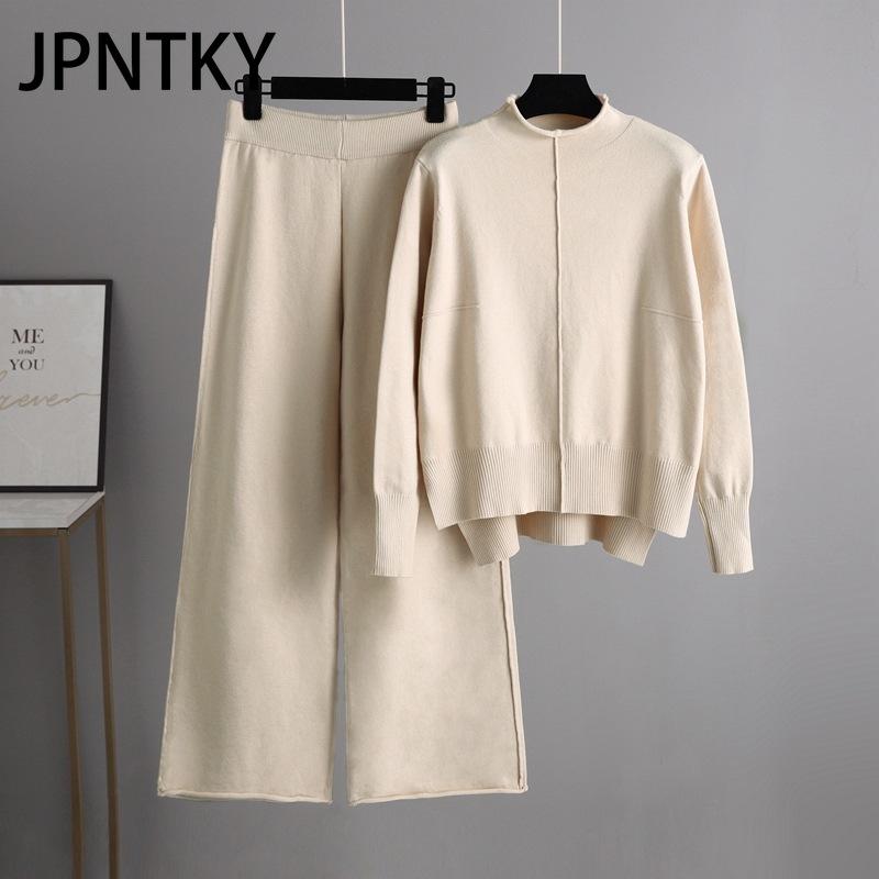 JPNTKY Two-piece Knitted Sweater Set for Women s Autumn and Winter Loose and Casual Wide-leg Pants Set with Elegant Style One size світло-фіолетового кольору
JPNTKY Two-piece Knitted Sweater Set for Women s Autumn and Winter Loose and Casual Wide-leg Pants Set with Elegant Style One size світло-фіолетового кольору
