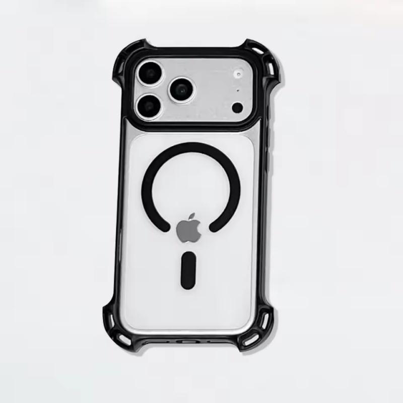 Роскошный противоударный чехол-подушка безопасности для Magsafe для iPhone 17 16 15 14 13 12 Pro Max 17Pro iPhone11 Прозрачная акриловая ПК броня iPhone 17 Pro Max чёрный
Роскошный противоударный чехол-подушка безопасности для Magsafe для iPhone 17 16 15 14 13 12 Pro Max 17Pro iPhone11 Прозрачная акриловая ПК броня iPhone 17 Pro Max чёрный