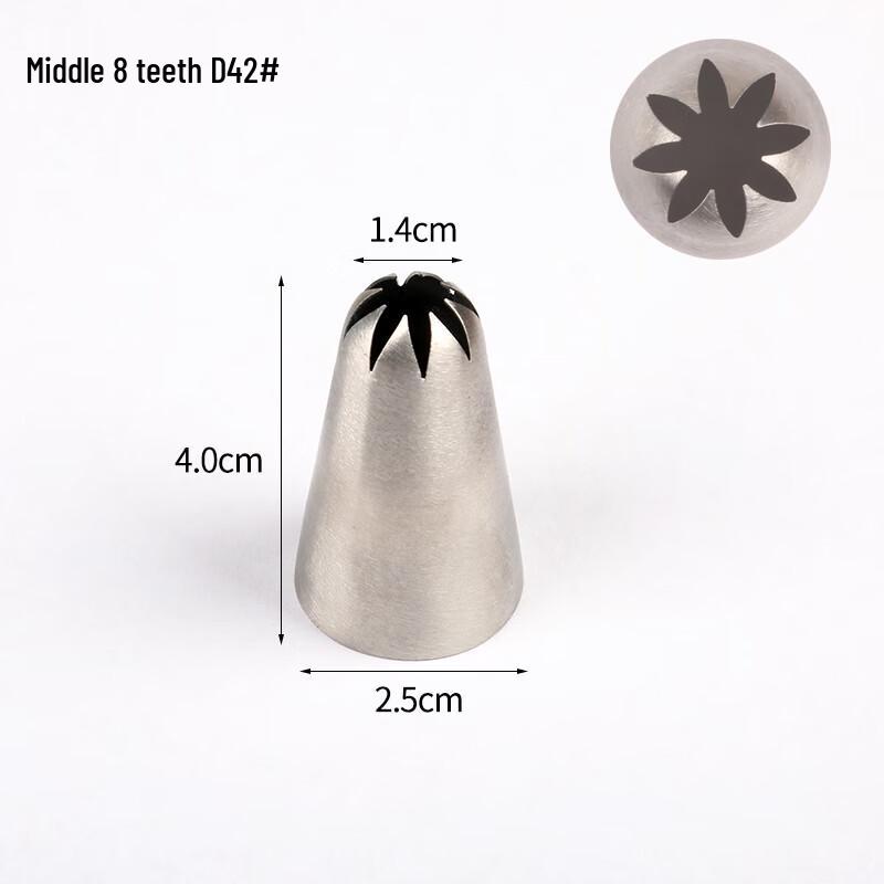 Насадка для кондитерского мешка Zhaoran с 8 зубцами
Насадка для кондитерского мешка Zhaoran с 8 зубцами