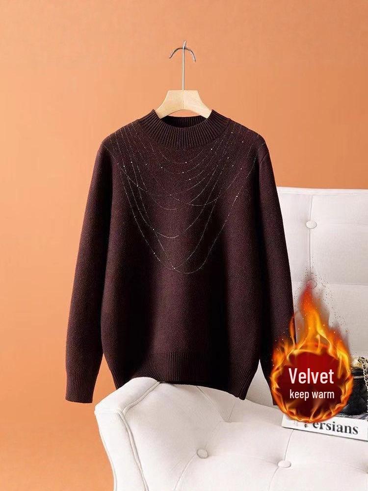 Stylish Women s Winter Sweater for Middle-Aged & Elderly: Plus Velvet Thickened Base Layer for Warmth, Perfect for Mom 2XL (110~125 cm) красный
Stylish Women s Winter Sweater for Middle-Aged & Elderly: Plus Velvet Thickened Base Layer for Warmth, Perfect for Mom 2XL (110~125 cm) красный
