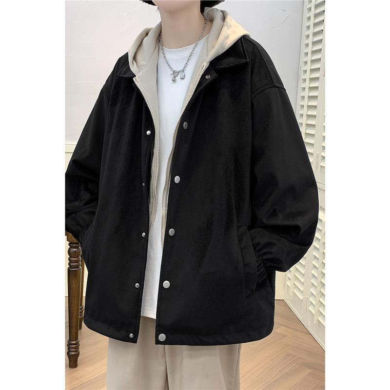 Поддельная двухкомпонентная куртка свободного кроя с капюшоном длиной до плеч для мужчин XXXXL чёрный
Поддельная двухкомпонентная куртка свободного кроя с капюшоном длиной до плеч для мужчин XXXXL чёрный