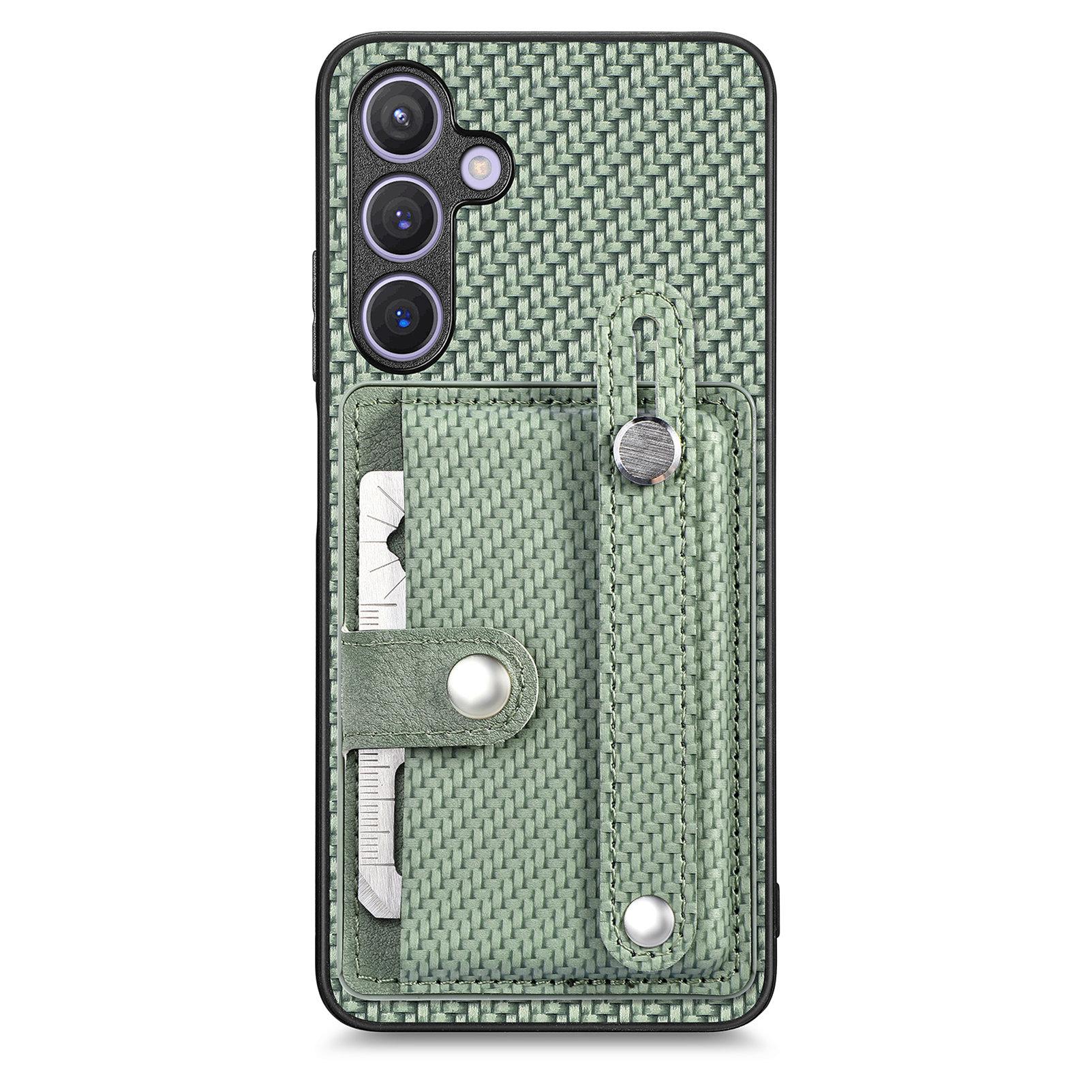 Для Samsung Galaxy S25 корпус із вуглецевого волокна, шкіряна задня кришка телефону з тримачем для карток Green
Для Samsung Galaxy S25 корпус із вуглецевого волокна, шкіряна задня кришка телефону з тримачем для карток Green