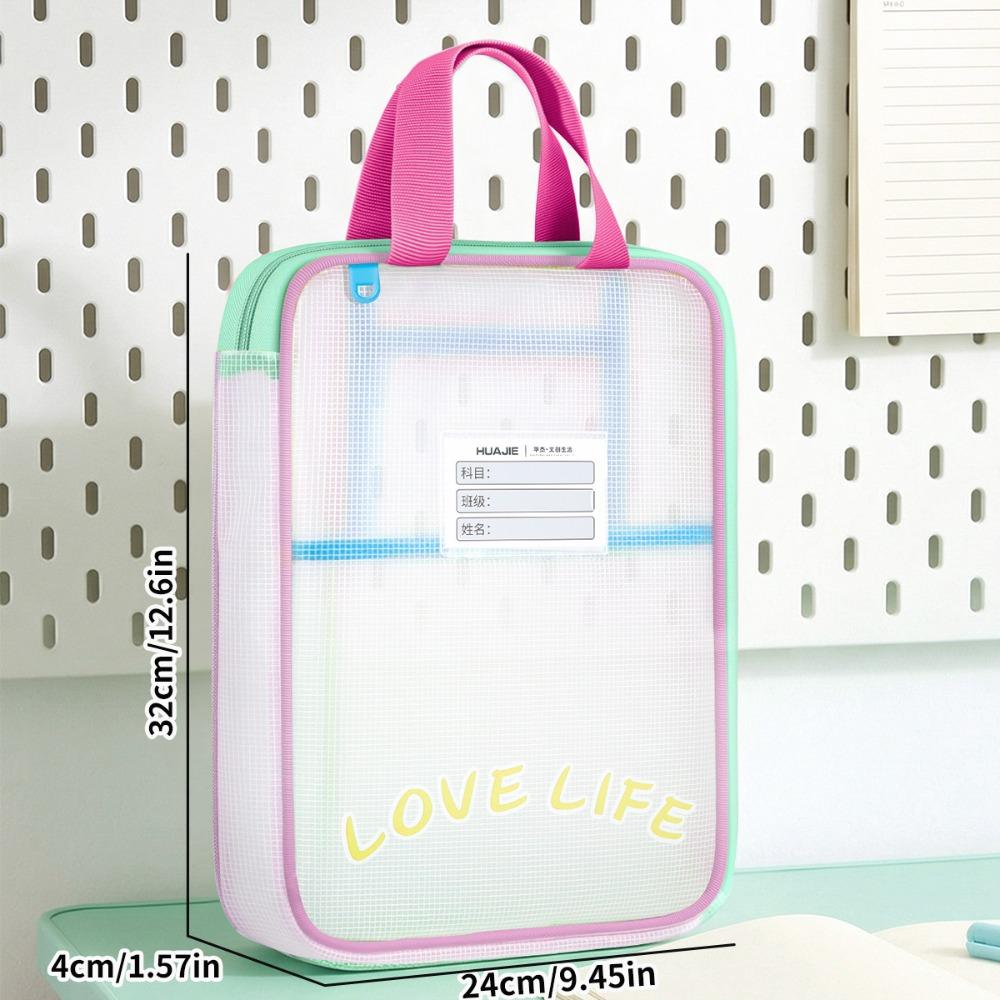 Waterproof Mesh Zipper Pouch Bag 3-layer Document Bag Transparent File Bag School Office Supplies рожевий червоний колір
Waterproof Mesh Zipper Pouch Bag 3-layer Document Bag Transparent File Bag School Office Supplies рожевий червоний колір