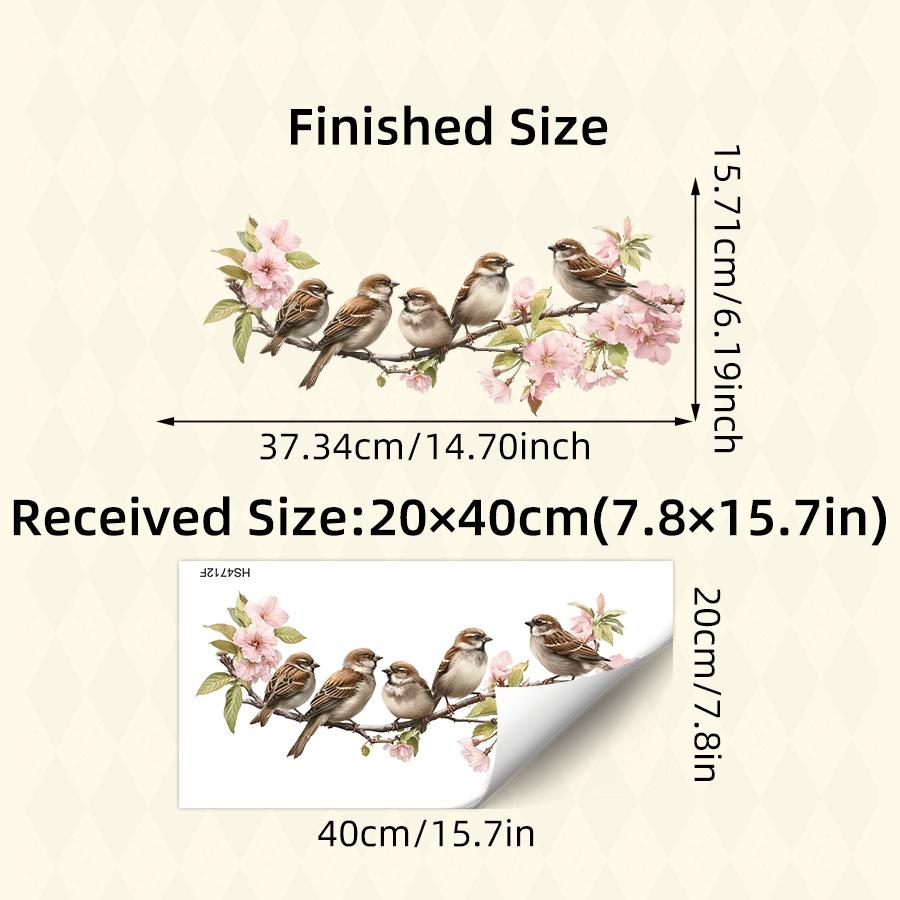 Double Sided Same Color Cherry Blossom Sparrow Static Cling Window Sticker for Glass Door Fresh Home Decor 20x40CM разноцветный
Double Sided Same Color Cherry Blossom Sparrow Static Cling Window Sticker for Glass Door Fresh Home Decor 20x40CM разноцветный