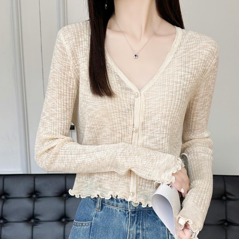 Women s Summer 2025 V-Neck Air Conditioning Ice Silk Cardigan - Loose Fit, Versatile Outerwear Small
Women s Summer 2025 V-Neck Air Conditioning Ice Silk Cardigan - Loose Fit, Versatile Outerwear Small
