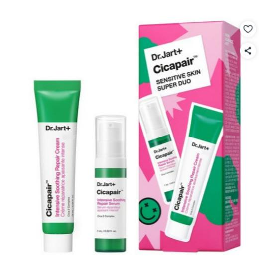 Dr.Jart+ Cicapair Sensitive Skin Super Duo Set Soothing Repair Cream & Serum Kit
Dr.Jart+ Cicapair Sensitive Skin Super Duo Set Soothing Repair Cream & Serum Kit