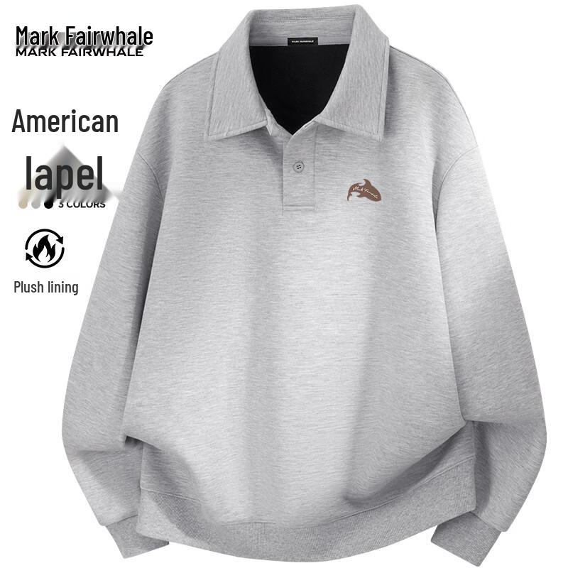 MARK FAIRWHALE Men s Fleece-Lined Lapel Collar Sweatshirt 3XL
MARK FAIRWHALE Men s Fleece-Lined Lapel Collar Sweatshirt 3XL