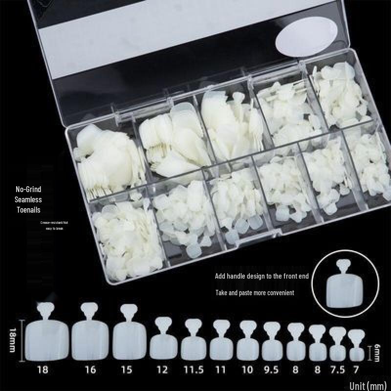 High Transparency Seamless Frosted Style Manicure & Pedicure Nail Tips - 504-Piece Set
High Transparency Seamless Frosted Style Manicure & Pedicure Nail Tips - 504-Piece Set