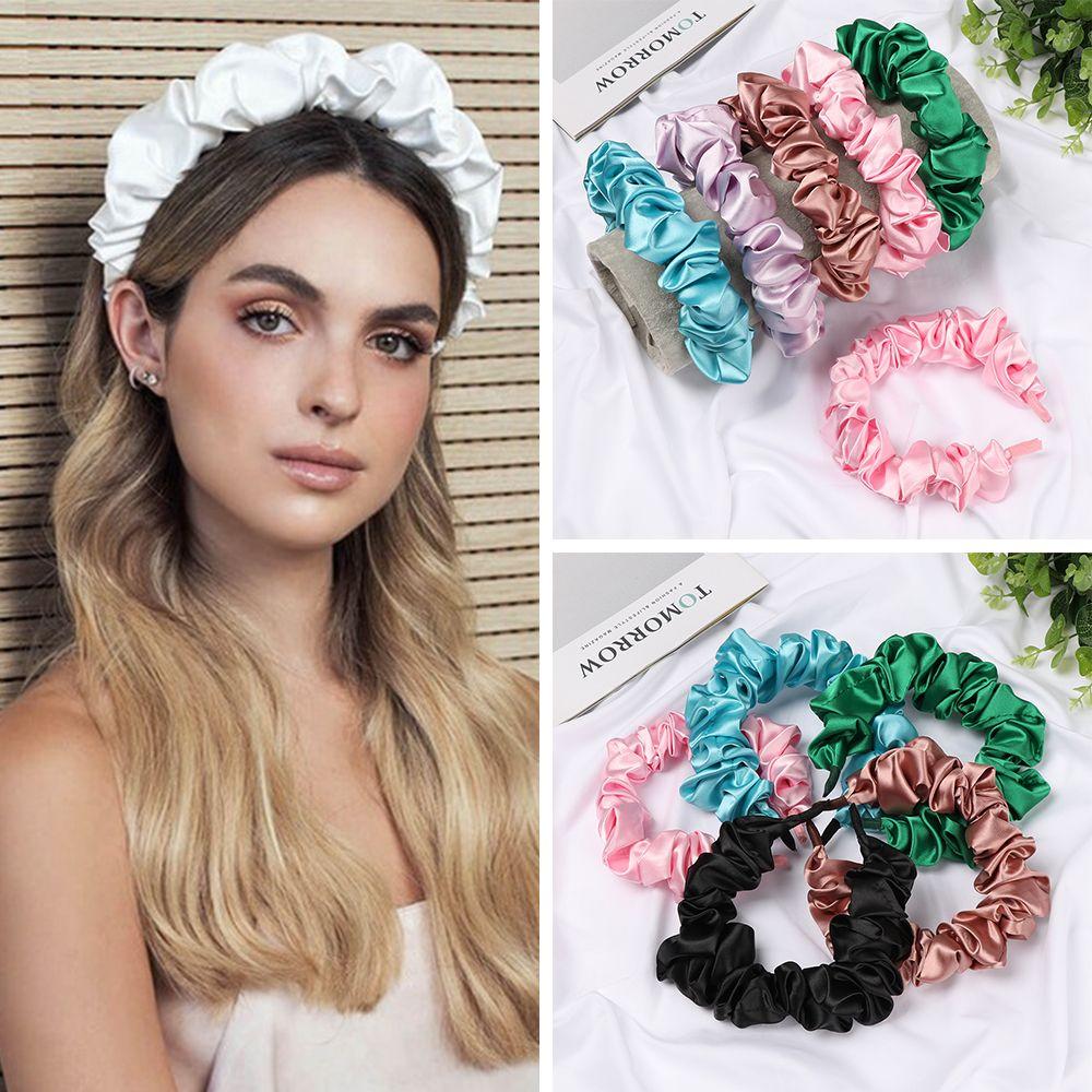 Gifts Fashion Headband Solid Color Hair Hoop Face wash hair band Retro HairLoop Pleated Hairbands білий
Gifts Fashion Headband Solid Color Hair Hoop Face wash hair band Retro HairLoop Pleated Hairbands білий