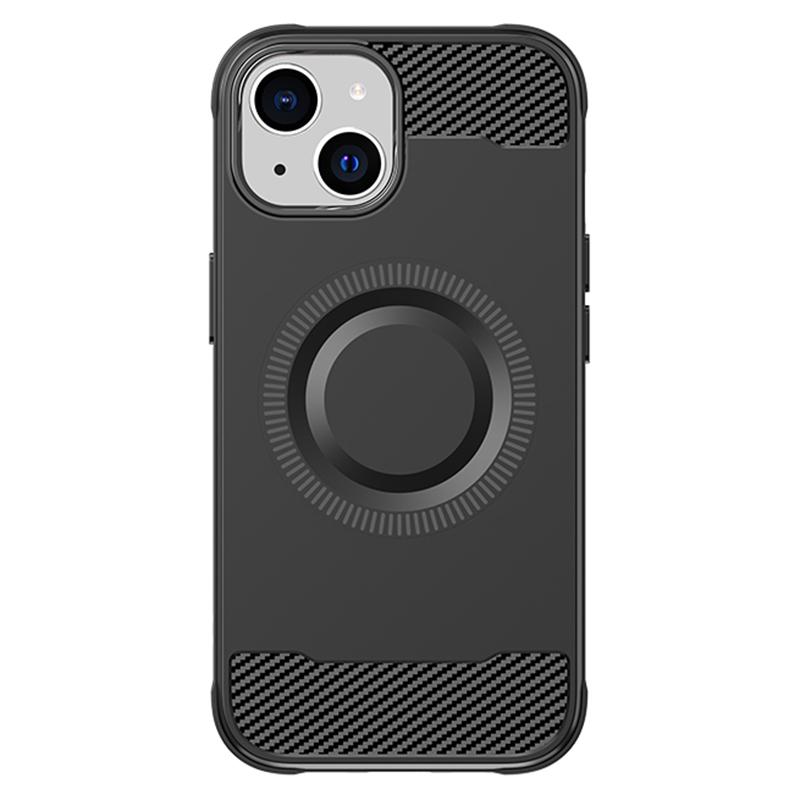 For iPhone 15 Shockproof Case Compatible with MagSafe TPU Phone Cover Carbon Fiber Black
For iPhone 15 Shockproof Case Compatible with MagSafe TPU Phone Cover Carbon Fiber Black