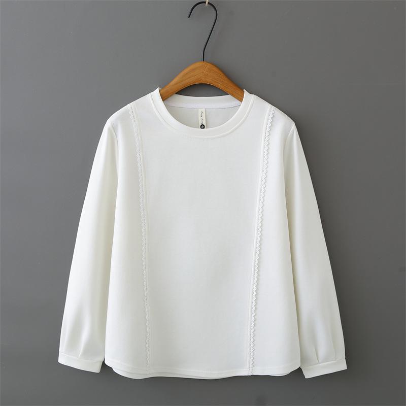 Plus Size 2026 Spring Lace Long Sleeve Round Neck T-shirt - Women s Versatile Mamba Cotton Top 805 4XL белый
Plus Size 2026 Spring Lace Long Sleeve Round Neck T-shirt - Women s Versatile Mamba Cotton Top 805 4XL белый