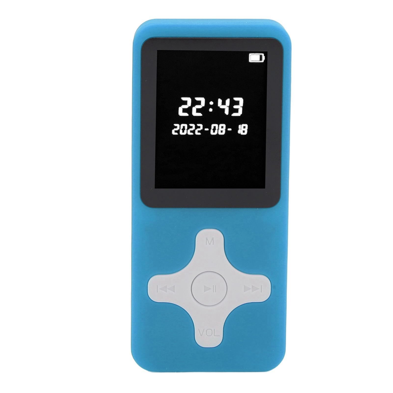 MP3 Player with Bluetooth, Music Player with FM Radio, Alarm Clock, Recording, Digital Audio Player with HiFi Sound Speaker, 128GB Expandable (BLUE)
MP3 Player with Bluetooth, Music Player with FM Radio, Alarm Clock, Recording, Digital Audio Player with HiFi Sound Speaker, 128GB Expandable (BLUE)