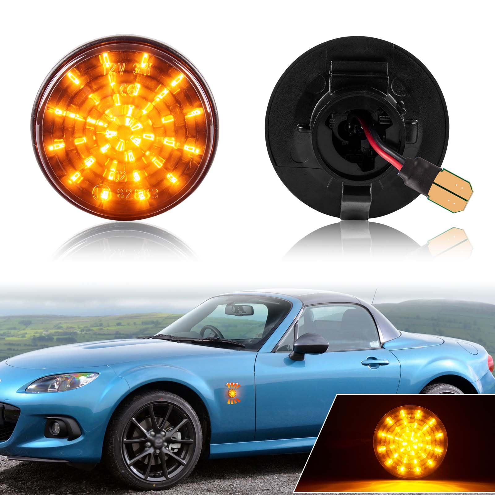 GemPro Mazda LED Боковой Маркер Roadster NCEC Боковой Указатель Поворота NB6C NB8C Мигающий Соответствует Техосмотру Оригинальная Замена Дымчатая Линза /
GemPro Mazda LED Боковой Маркер Roadster NCEC Боковой Указатель Поворота NB6C NB8C Мигающий Соответствует Техосмотру Оригинальная Замена Дымчатая Линза /