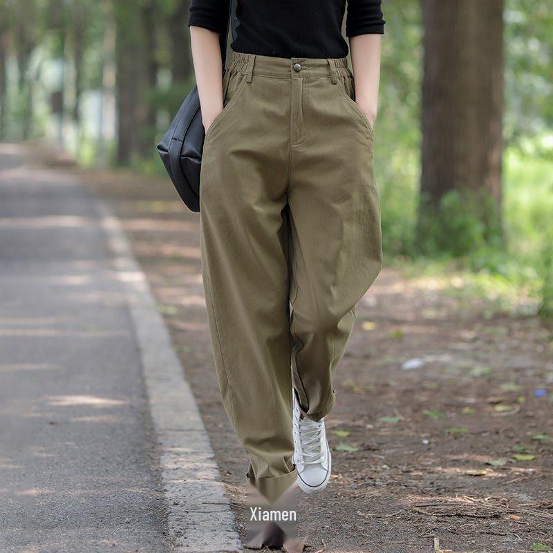 Women s High Waist Cotton Harem Pants - Slimming A-line, Small Leg, Casual Workwear for Spring & Autumn 2025 XL for 58-65 kg
Women s High Waist Cotton Harem Pants - Slimming A-line, Small Leg, Casual Workwear for Spring & Autumn 2025 XL for 58-65 kg