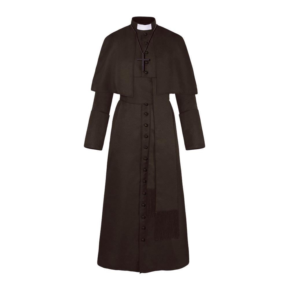Solid Color Medieval Priest Cosplay Costume for Halloween XL
Solid Color Medieval Priest Cosplay Costume for Halloween XL