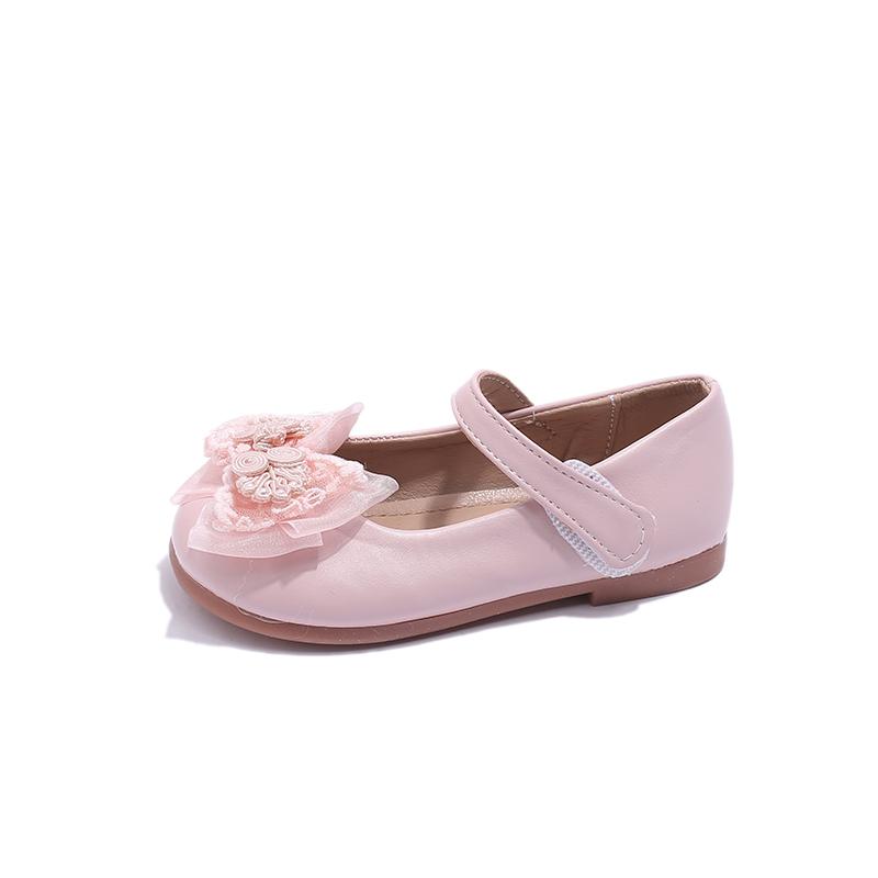 Новые детские кожаные туфли Мэри Джейн Сладкие Элегантные Туфли Принцессы для девочек Весна Осень Детские Повседневные Плоские Платье Одинарные Туфли 21 розовый