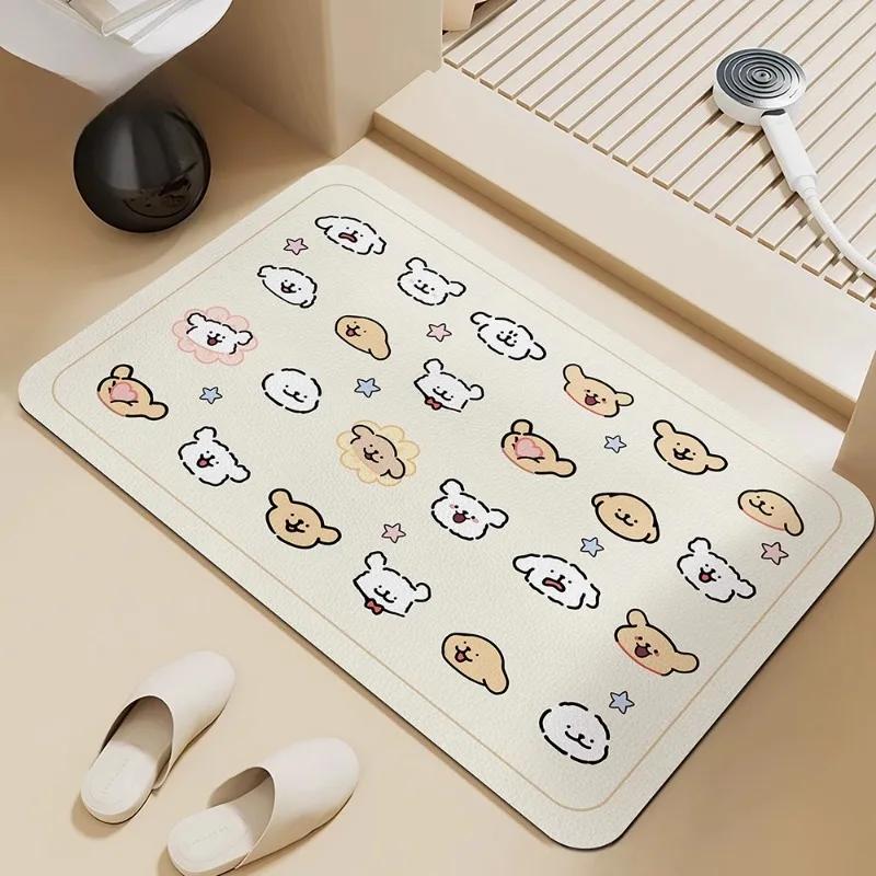 Line puppy bathroom floor mat toilet water absorption quick drying diatom mud toilet door non-slip 40X60cm 15.7X23.6in
Line puppy bathroom floor mat toilet water absorption quick drying diatom mud toilet door non-slip 40X60cm 15.7X23.6in
