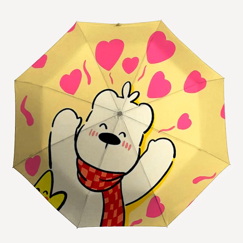 1pc Polar Bear Love Adventure Auto Open/close, 8-Rib Iron Frame, Compact Folding Cute Umbrella All-Season Portable Umbrella for Travel 035
1pc Polar Bear Love Adventure Auto Open/close, 8-Rib Iron Frame, Compact Folding Cute Umbrella All-Season Portable Umbrella for Travel 035