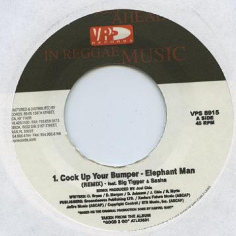 7inch Record ELEPHANT MAN, BIG TIGGER, SASHA - Cock Up Your Bumper Remix VPS8915 VP 2004 US Reggae, Ska & Dub Used
7inch Record ELEPHANT MAN, BIG TIGGER, SASHA - Cock Up Your Bumper Remix VPS8915 VP 2004 US Reggae, Ska & Dub Used