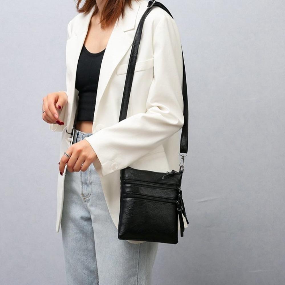 PU Leather Vertical Square Bag Zipper Ladies Messenger Bag Single Shoulder Bag Shopping коричневий
PU Leather Vertical Square Bag Zipper Ladies Messenger Bag Single Shoulder Bag Shopping коричневий