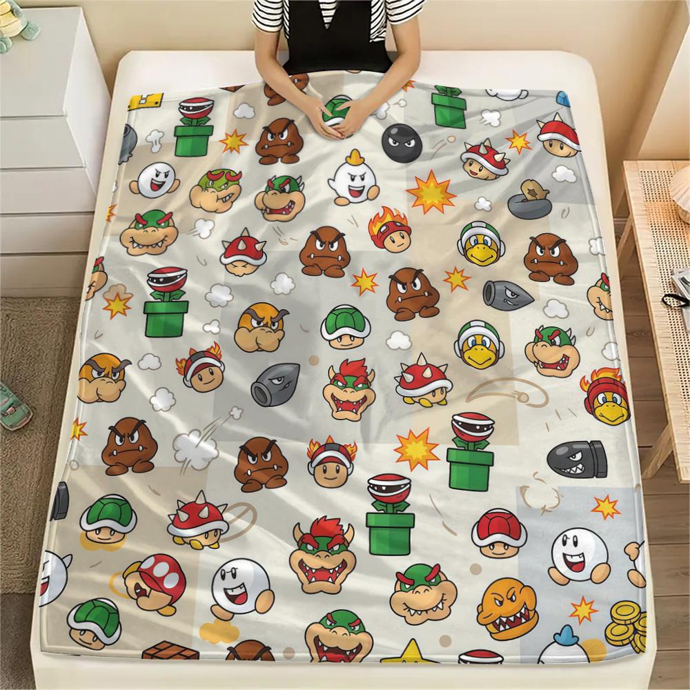 Super Mario Flannel Blanket Print, Warm Soft for Sofa Bed Chair, Perfect for Travel Picnic Bedroom -HE61 75x90cm
Super Mario Flannel Blanket Print, Warm Soft for Sofa Bed Chair, Perfect for Travel Picnic Bedroom -HE61 75x90cm