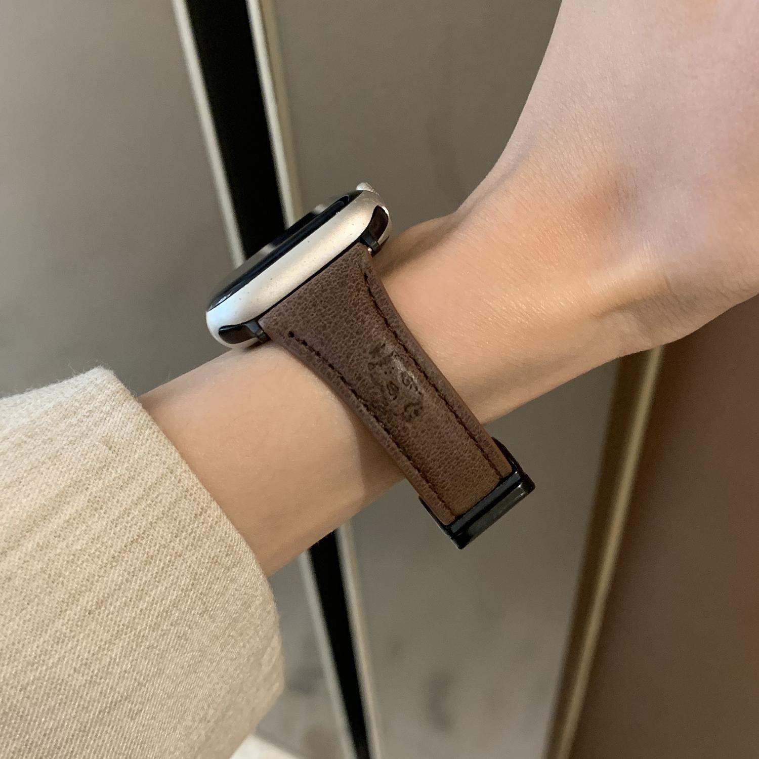 Leather Strap for Apple Watch Series 10 9 8 7 SE 6 5 4 3 2 1 42mm 41mm 40mm 38mm Watch Band Cartoon Cat Design Brown
Leather Strap for Apple Watch Series 10 9 8 7 SE 6 5 4 3 2 1 42mm 41mm 40mm 38mm Watch Band Cartoon Cat Design Brown