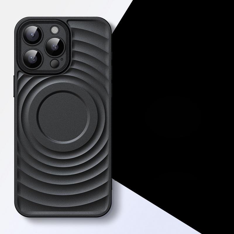 Чехол-бампер из твердого поликарбоната с волнистой текстурой для iPhone 16 Pro Max 15 Pro 14 13, защита линз, ударопрочный тонкий чехол для телефона iPhone 16 чёрный
Чехол-бампер из твердого поликарбоната с волнистой текстурой для iPhone 16 Pro Max 15 Pro 14 13, защита линз, ударопрочный тонкий чехол для телефона iPhone 16 чёрный
