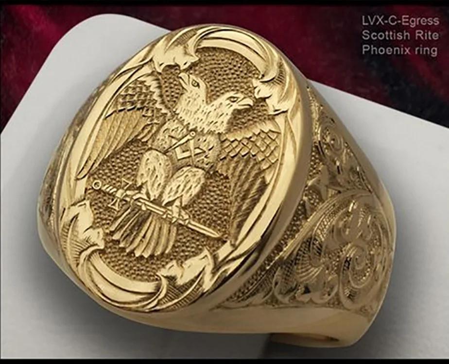 Double-headed eagle wings engraved pattern ring, new creative jewelry 6 золотой
Double-headed eagle wings engraved pattern ring, new creative jewelry 6 золотой
