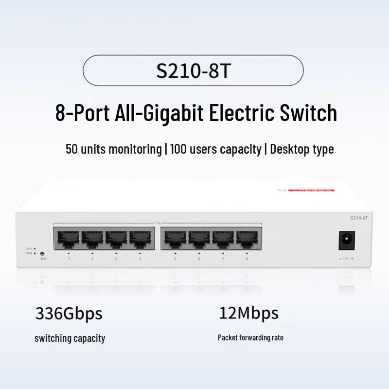 Huawei S210-8T Gigabit Ethernet Switch
Huawei S210-8T Gigabit Ethernet Switch
