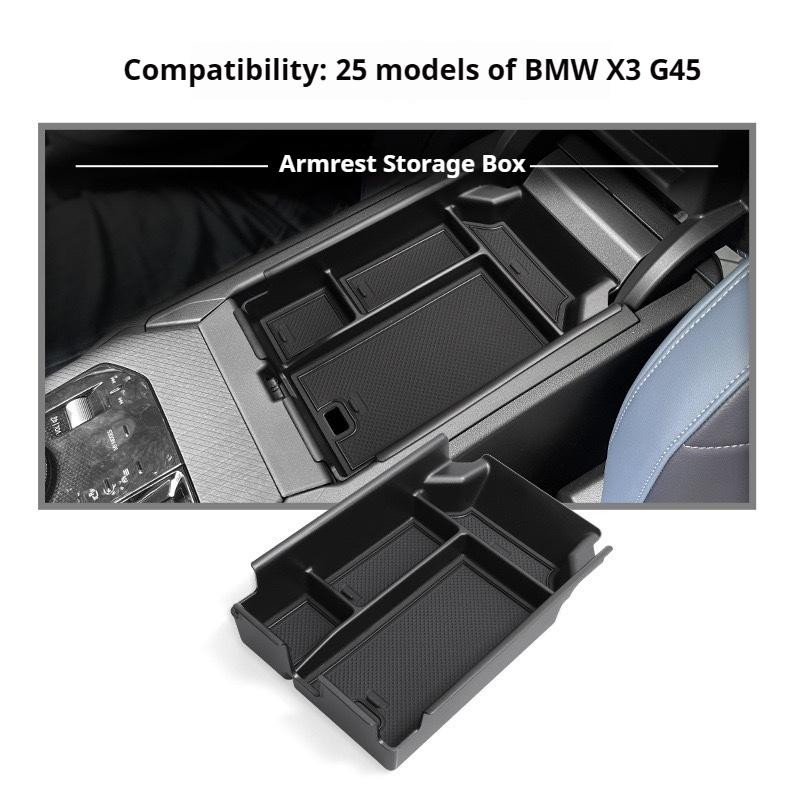 Black ABS material For BMW X3 G45 2025 Central Console Armrest Storage Box Stowing Tidying Car Organizer Interior Accessories
Black ABS material For BMW X3 G45 2025 Central Console Armrest Storage Box Stowing Tidying Car Organizer Interior Accessories