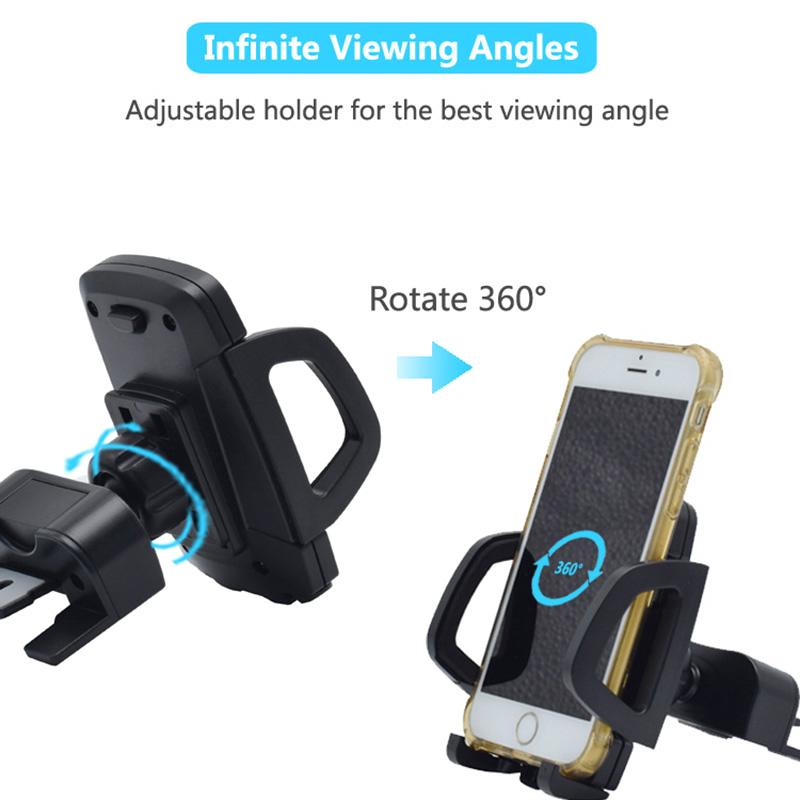 Автомобільний тримач для телефону в слот для CD-диска для навігації під час водіння, обертовий на 360 градусів тримач для мобільного телефону з регульованим затискачем
Автомобільний тримач для телефону в слот для CD-диска для навігації під час водіння, обертовий на 360 градусів тримач для мобільного телефону з регульованим затискачем