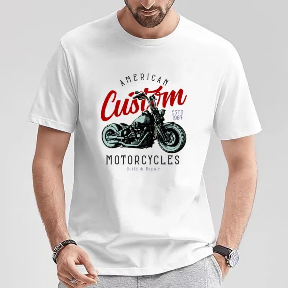 2024 Новая летняя футболка для мальчиков в стиле ретро с коротким рукавом для мотоциклистов и взрослых, повседневная футболка размера S-5XL S
2024 Новая летняя футболка для мальчиков в стиле ретро с коротким рукавом для мотоциклистов и взрослых, повседневная футболка размера S-5XL S