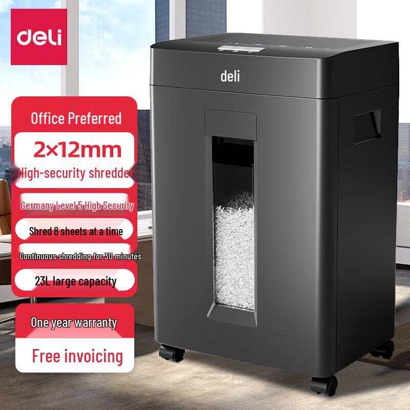 Deli GA666 High-Security Micro-Cut Shredder CN plug (adapter included)
Deli GA666 High-Security Micro-Cut Shredder CN plug (adapter included)