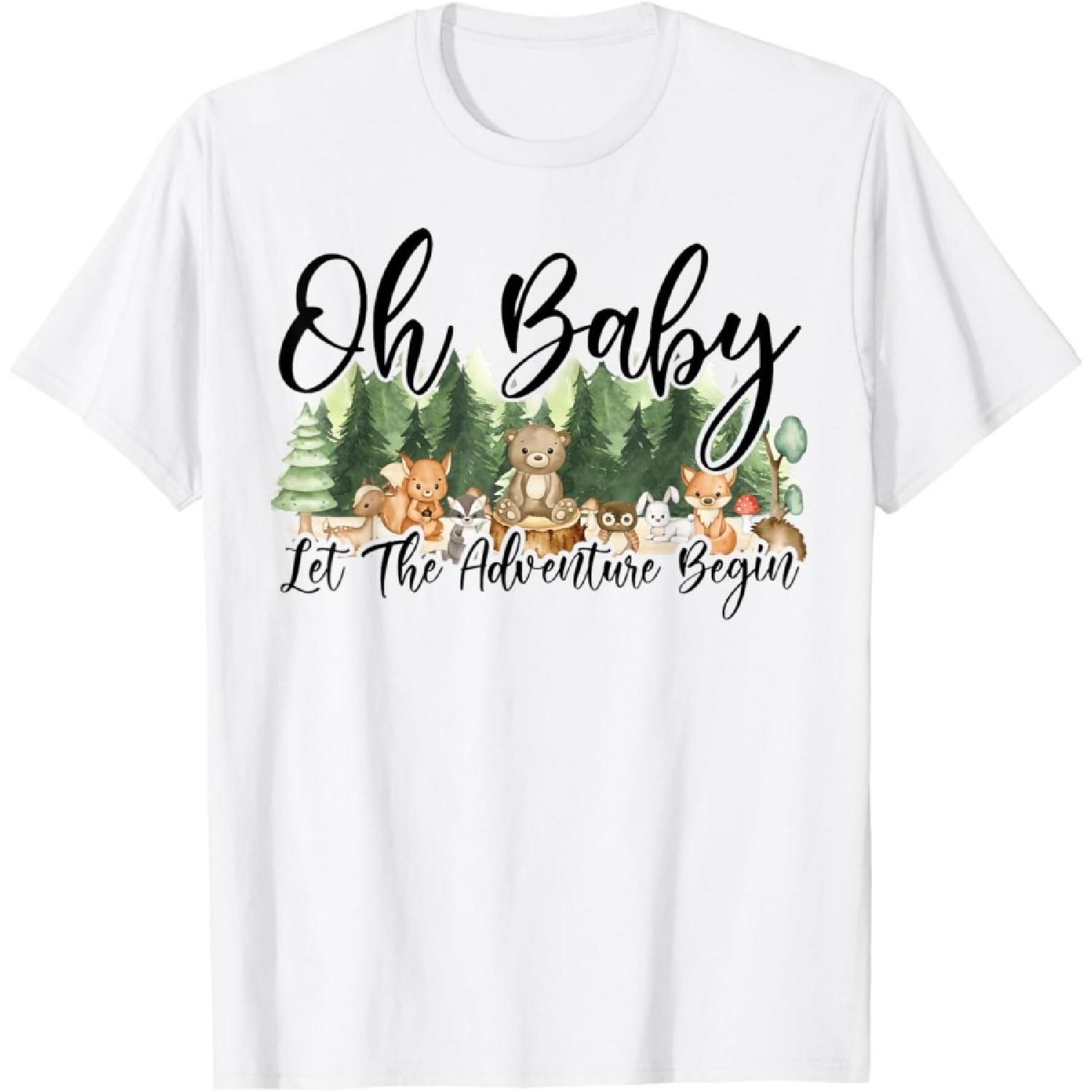 Spring Woodland Baby Shower Animal Theme Matching Neutral T-Shirt XXXXXL білий
Spring Woodland Baby Shower Animal Theme Matching Neutral T-Shirt XXXXXL білий