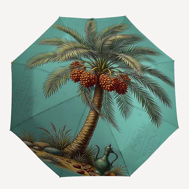 1PC Palm Tree Date Fruits Umbrella-8-Rib Reinforced, Automatic Open, Lightweight & Durable, Fashion Accessory for Outdoor, Beach L0377
1PC Palm Tree Date Fruits Umbrella-8-Rib Reinforced, Automatic Open, Lightweight & Durable, Fashion Accessory for Outdoor, Beach L0377