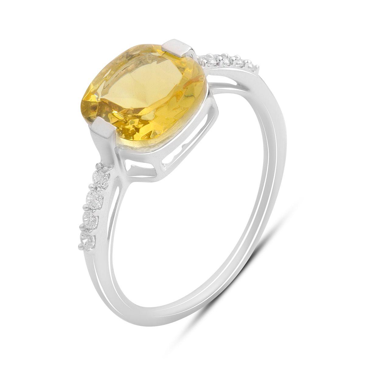 Silver ring with nano citrine, product weight 2.14 gr (2190134) 18 бурштин
Silver ring with nano citrine, product weight 2.14 gr (2190134) 18 бурштин