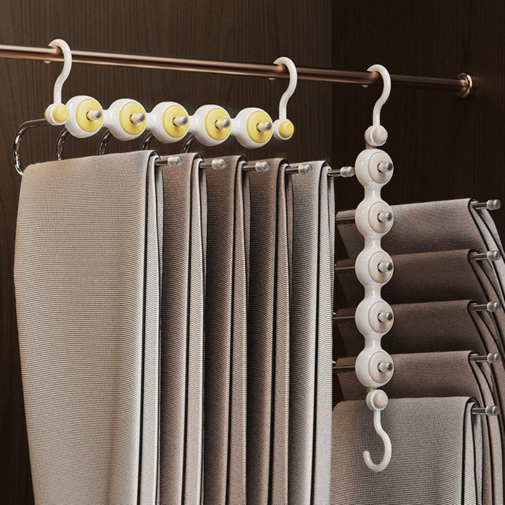 Нескользящая вешалка для брюк, органайзер для гардероба без следов, портативная вешалка для хранения 
Нескользящая вешалка для брюк, органайзер для гардероба без следов, портативная вешалка для хранения