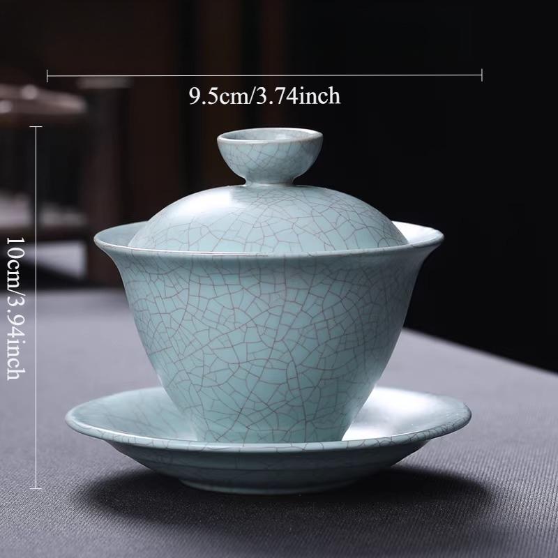 140ml Ru kiln lid bowl Ceramic Opening Pattern Kung Fu Tea Set Household tea bowl Chinese style tea cup drinking utensils
140ml Ru kiln lid bowl Ceramic Opening Pattern Kung Fu Tea Set Household tea bowl Chinese style tea cup drinking utensils
