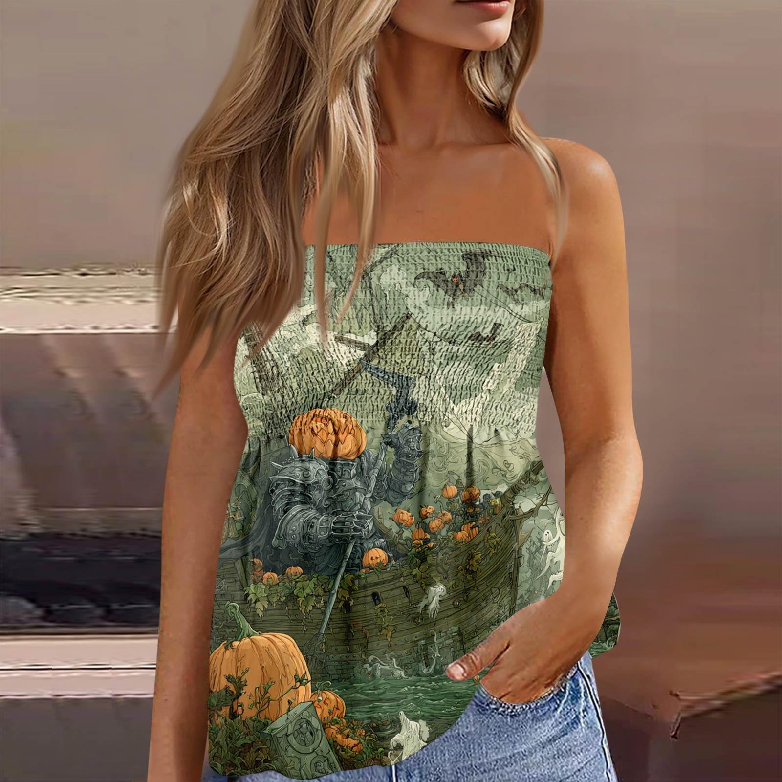 Summer Tube Tops For Women,Cute Sexy Off Shoulder Print Sleeveless T-Shirt XL
Summer Tube Tops For Women,Cute Sexy Off Shoulder Print Sleeveless T-Shirt XL