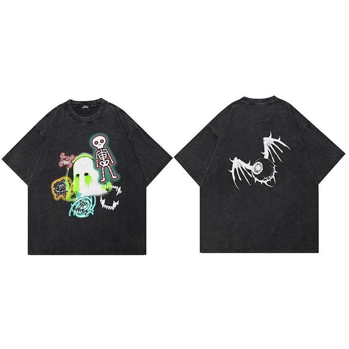 HipHop Men Washed Black TShirt Streetwear Funny Skeleton Devil Wings Graphic T Shirt Cotton Hipster Tshirt Tops Tee Unisex S
HipHop Men Washed Black TShirt Streetwear Funny Skeleton Devil Wings Graphic T Shirt Cotton Hipster Tshirt Tops Tee Unisex S