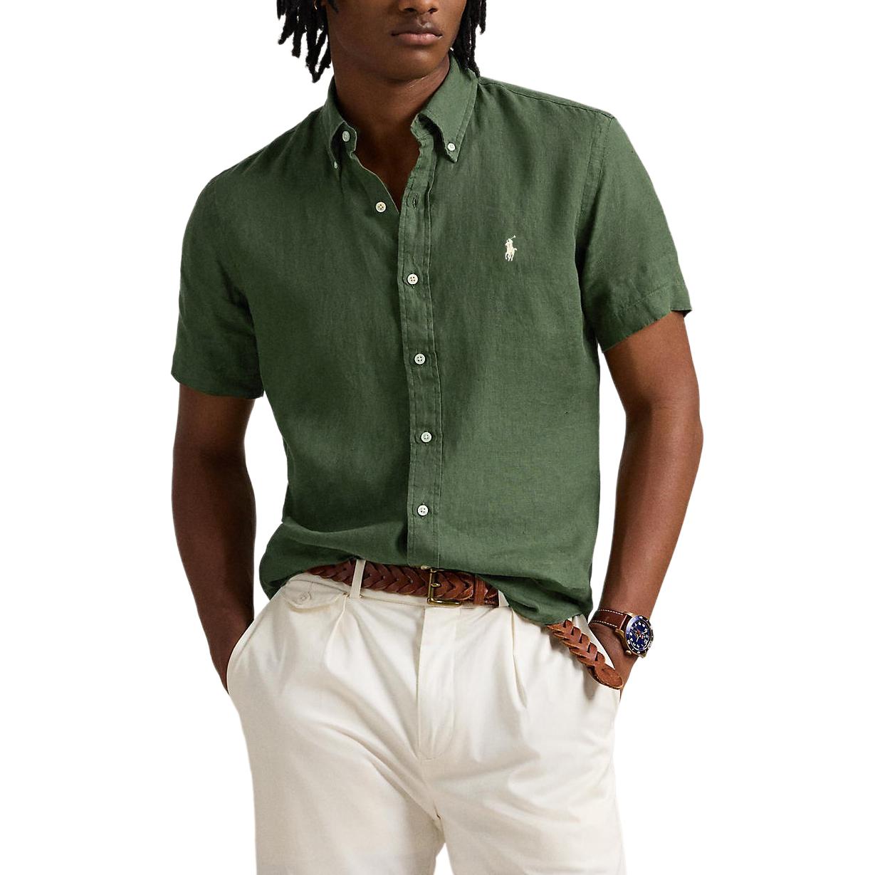 Polo Ralph Lauren Embroidered Pony Pure Linen Single-Breasted Short Sleeve Shirt Men shirts 710967894-005 L
Polo Ralph Lauren Embroidered Pony Pure Linen Single-Breasted Short Sleeve Shirt Men shirts 710967894-005 L