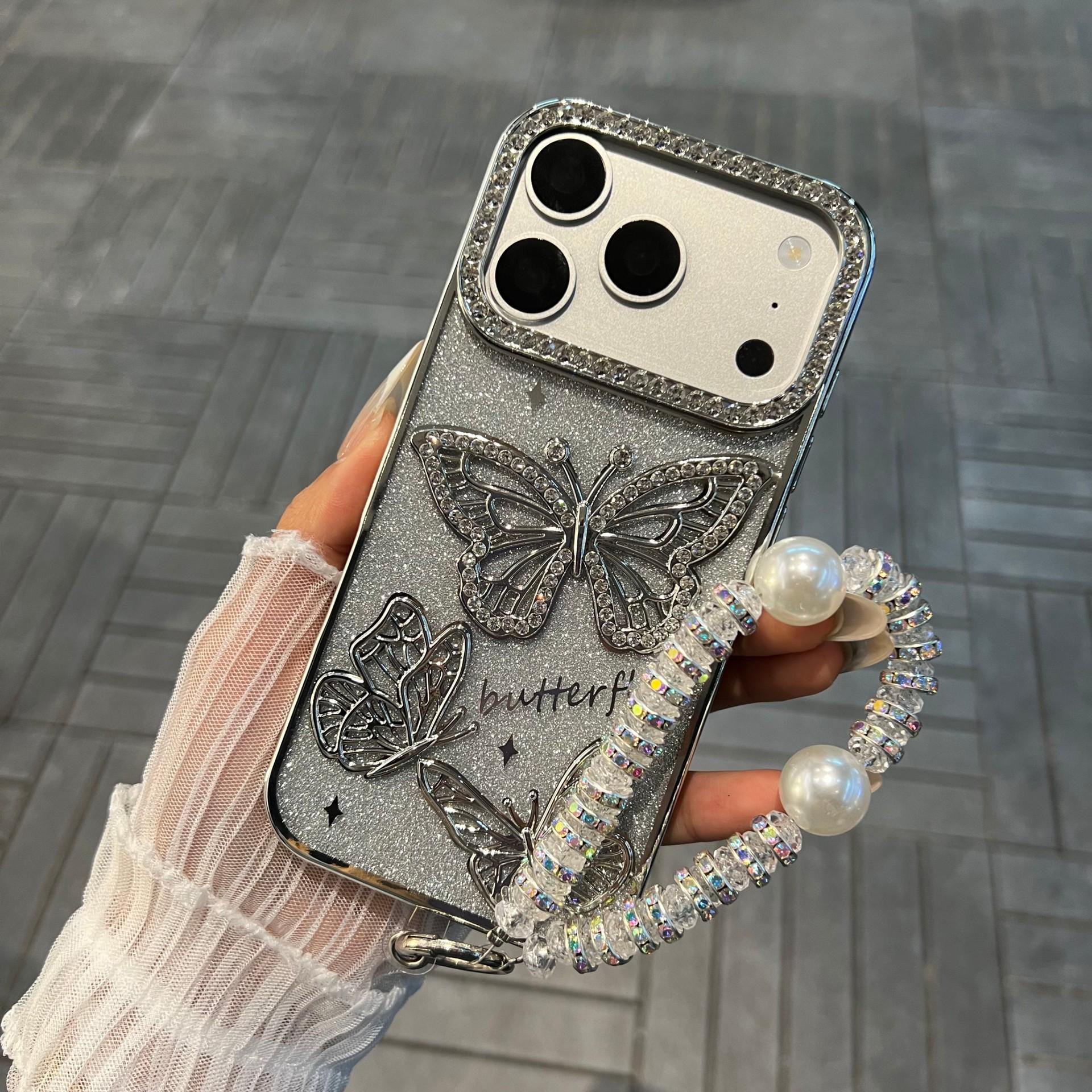 Apple 17Pro Case: Electroplated 3D Butterfly Rhinestone Design, Glitter Anti-fall Soft Cover for iPhone16. iPhone 12 Pro Max
Apple 17Pro Case: Electroplated 3D Butterfly Rhinestone Design, Glitter Anti-fall Soft Cover for iPhone16. iPhone 12 Pro Max